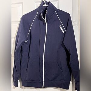Facebook Branded Navy Full-Zip Track Cardigan